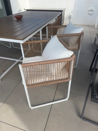Mesa de exterior Swann para 8 personas