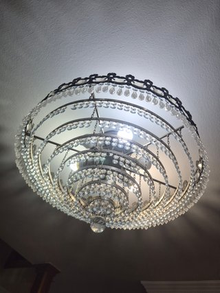 Lámpara de cristal estilo bohemio
