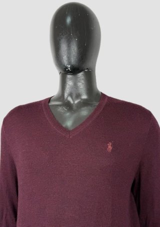 Polo Ralph Lauren Maglione Uomo Taglia L Slim Lana