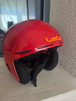 Casco de esquí infantil Wed'ze rojo