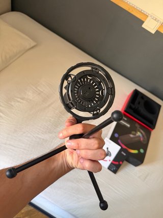FIFINE K658 Micrófono USB RGB Streaming Podcast