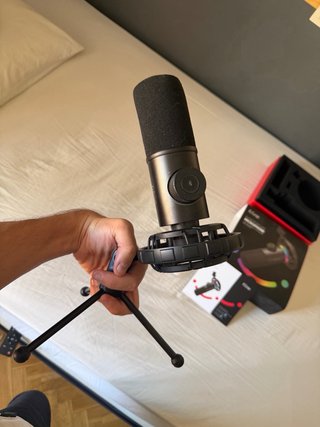 FIFINE K658 Micrófono USB RGB Streaming Podcast