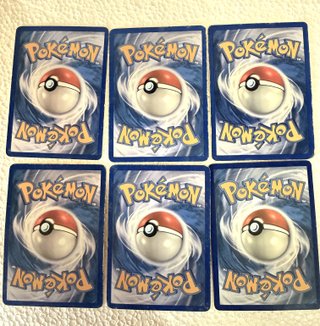 Lotto 6 carte Pokemon