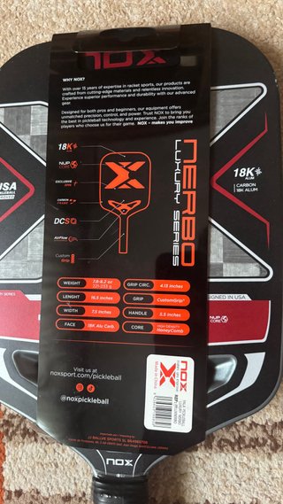 Pala NOX Pickleball Nerbo Luxury Series
