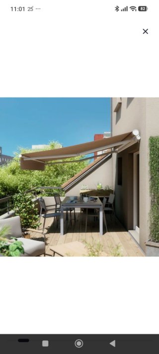 Toldo fachada 2,50x2m beige poco uso