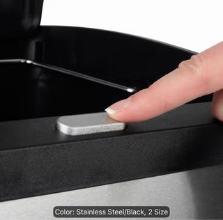 Cubo de basura doble metal y plástico