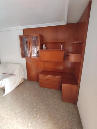 Mueble de salón modular madera y cristal