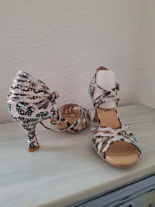 Zapatos Bachata Brillantes