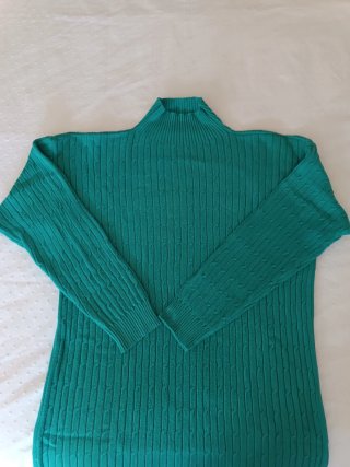 Vestido premamá verde azulado