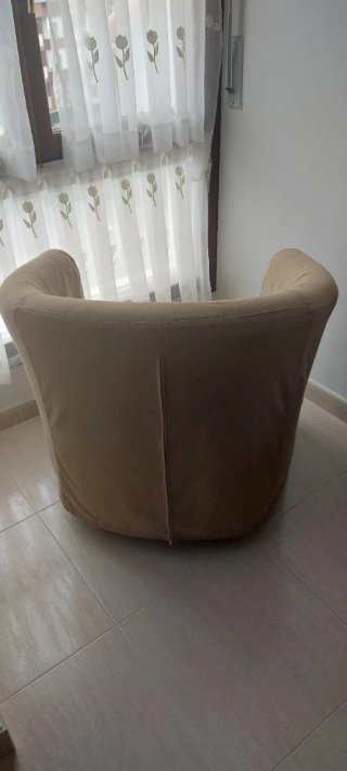 Butaca Ikea Beige Tela