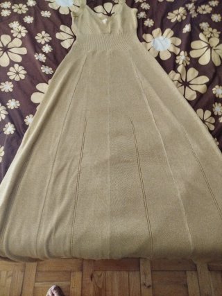 Vestido de fiesta dorado