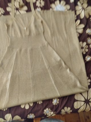 Vestido de fiesta dorado