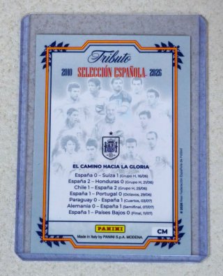 Carta Mítica Panini Selección Española 2010