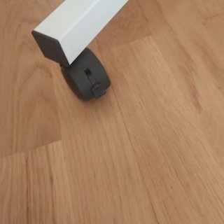 Mesa escritorio plegable blanca y negra