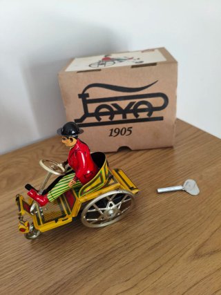 Coche Paya Hojalata Cuerda 1905 Réplica completa