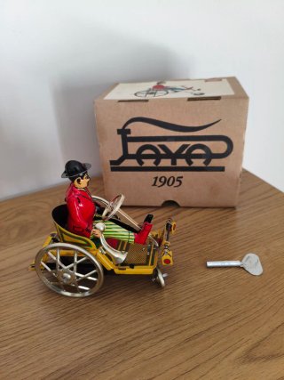 Coche Paya Hojalata Cuerda 1905 Réplica completa