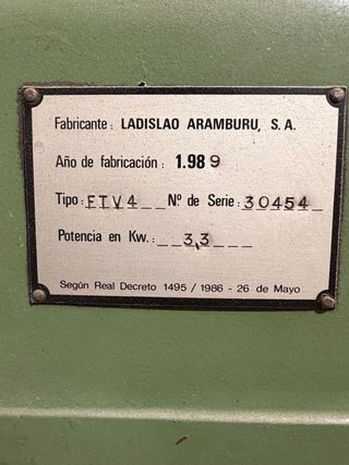 Fresadora Toreta Lagun FIV4 Visualizador Fagor