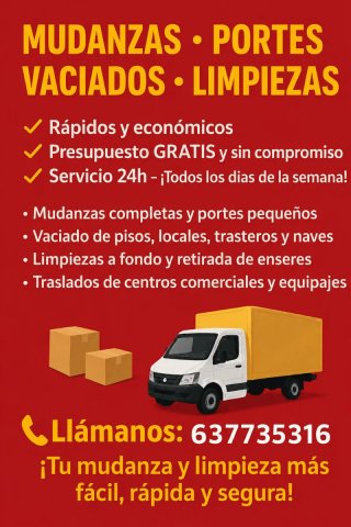 Portes y mudanzas