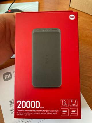 Batería Externa Redmi 20000mAh Carga Rápida 18W