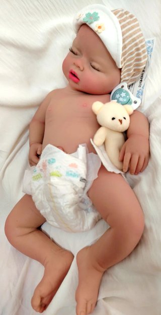 Bambino Reborn in Silicone Platino NIÑO.51cm Artigianale