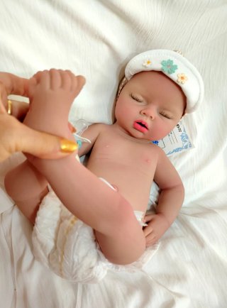 Bambino Reborn in Silicone Platino NIÑO.51cm Artigianale