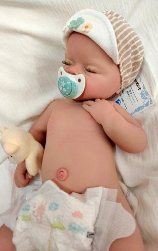 Bambino Reborn in Silicone Platino NIÑO.51cm Artigianale