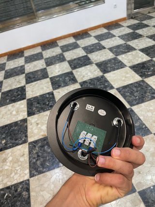 Lámpara de techo negra 3 bombillas