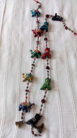 Colgante Elefantes y Búhos Cerámica