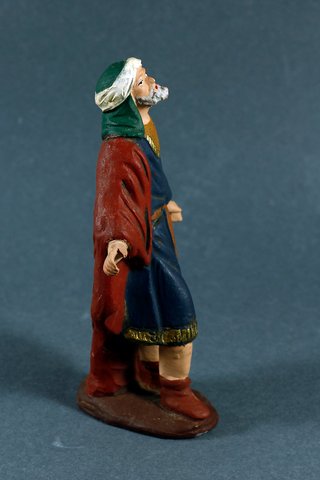 PAJE CABALGATA REYES ANTIGUO EN BARRO PARA BELÉN