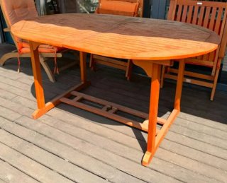 Mesa de exterior madera eucalipto