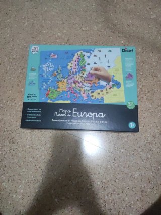 Puzzle Mapa Países de Europa 125 piezas