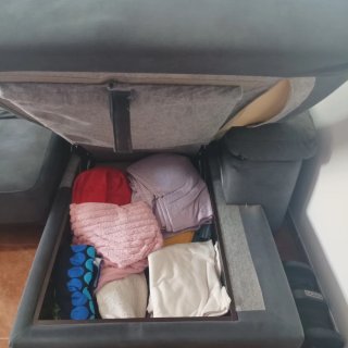 Sofá Chaiselongue Gris 3m