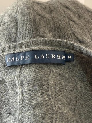 Ralph Lauren Maglione Donna M Lana Cashmere Grigio