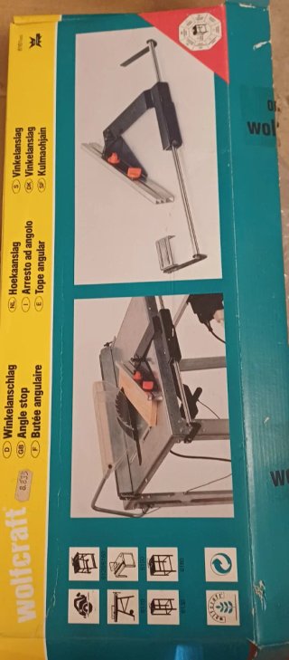Tope angular / guía de inglete Wolfcraft