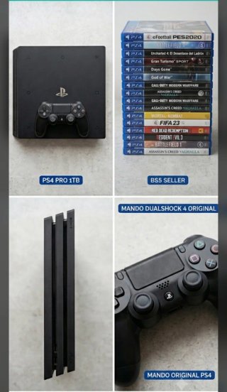 Pack PS4 Pro 1TB + 13 Juegos Top