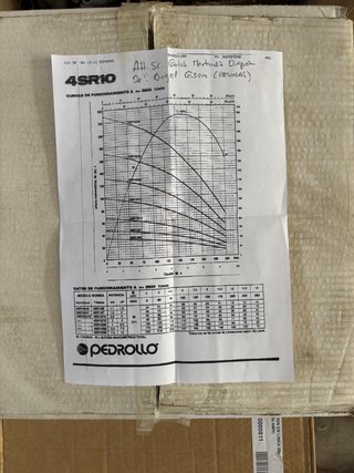 Bomba Sumergible para pozo agua Pedrollo