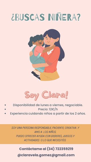 Servicio de cuidado de niños.