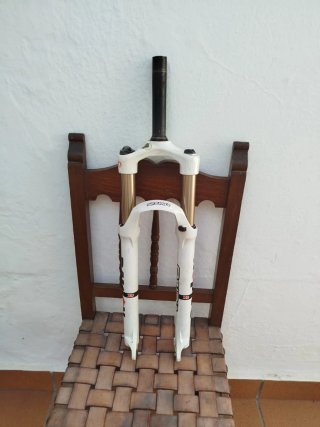 Horquilla Bicicleta Montaña Blanca
