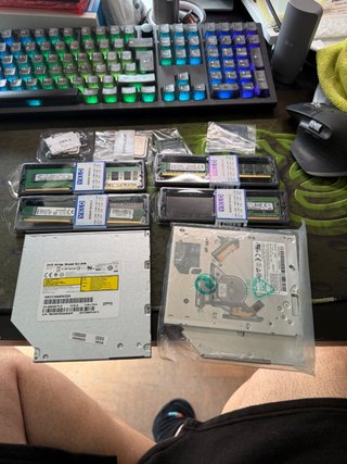 Lote Componentes PC: RAM, DVD