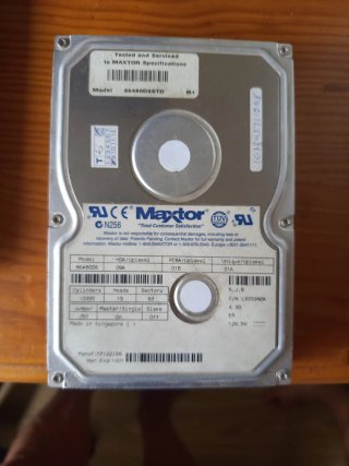 Admito ofertas por los 2 Discos Duros Internos Max
