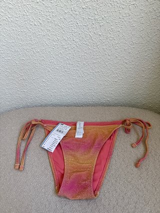 Bikini Naranja y Rosa Brillante talla S con etique