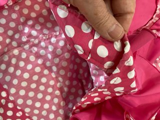 338 Traje de flamenca rosa lunares