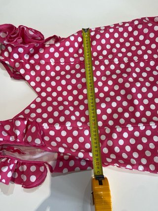 338 Traje de flamenca rosa lunares