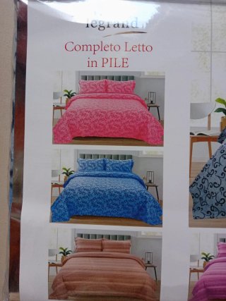 Lenzuola matrimoniali in pile