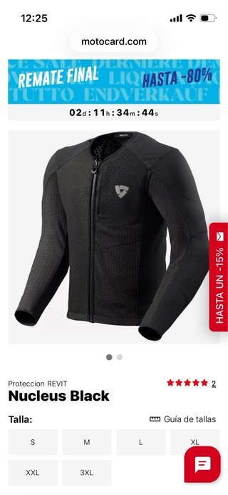 Chaqueta Revit Nucleus XL