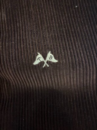 Abrigo / Chaquetón de Pana Marrón Thomas Burberry