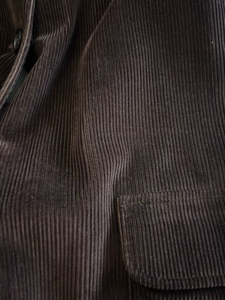 Abrigo / Chaquetón de Pana Marrón Thomas Burberry