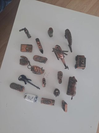 Colección mecheros formas únicas cobre