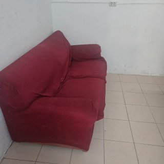 Vintage old peach colour sofa