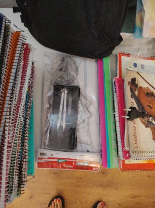Lote material escolar variado